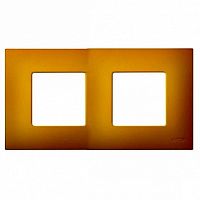 Рамка 2 поста 27 PLAY, желтый артик |  код. 2700627-081 |  Simon